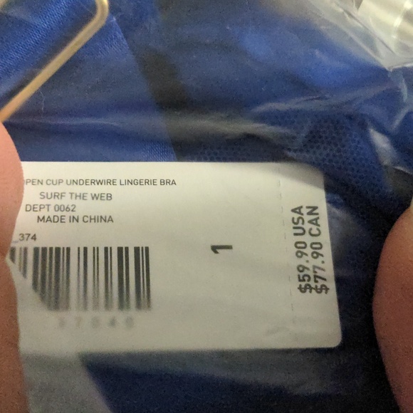 SOLD NEW Matching Set Torrid Curve Lingerie Open Cup Harness Bra & Panty Caged - Picture 7 of 8